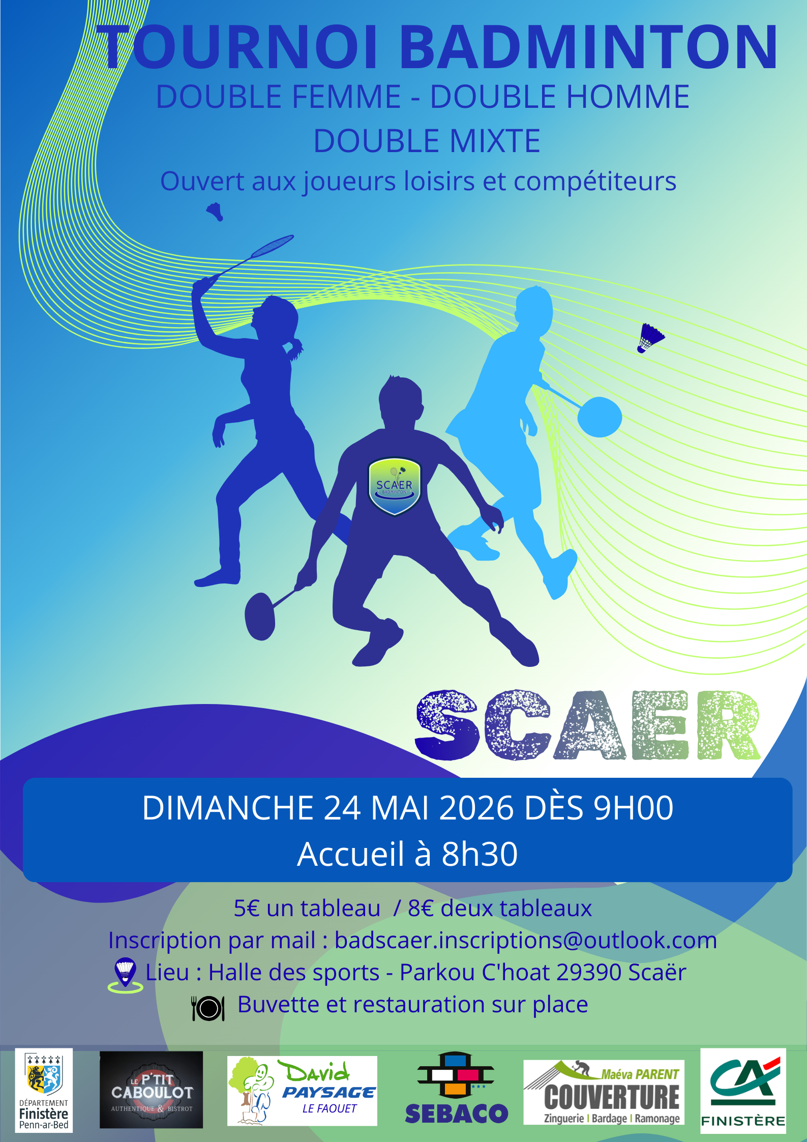Tournoi Scaër Badminton